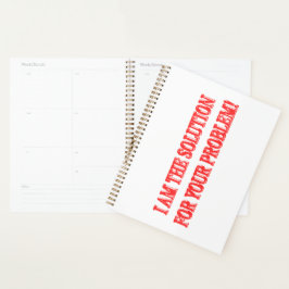 Niedliches Artwork Design "I AM THE SOLUTION" Kauf Planer