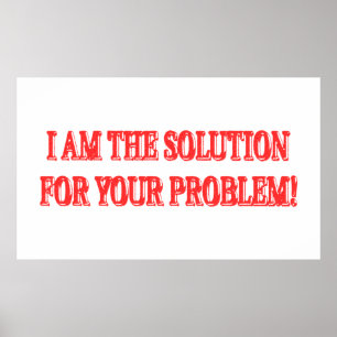 Niedliches Artwork Design "I AM THE SOLUTION" Kauf Poster