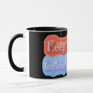 Niedliches Artwork Design über "Behalt Lächeln". K Tasse