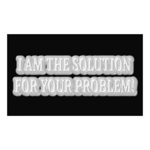 Niedliches Artwork Design über "I AM THE SOLUTION" Fotodruck