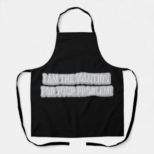 Niedliches Artwork Design über "I AM THE SOLUTION" Schürze