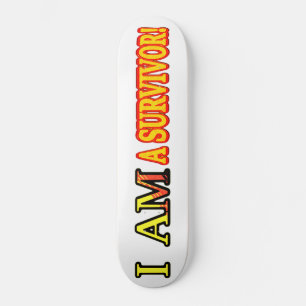 Niedliches Artwork Design "ÜBERLEBEN". Kaufen Skateboard