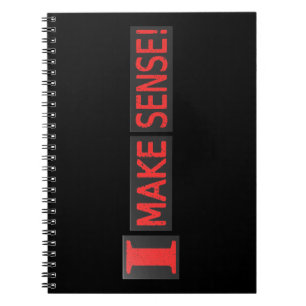 Niedliches Artwork-Design zum Kauf von "Make Sense Notizblock