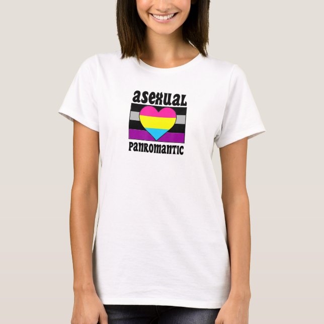Niedliches asexual panromantisches Flag Niedlich A T-Shirt (Vorderseite)