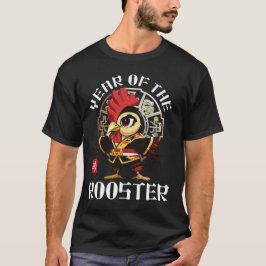 Niedliches asiatisches Rooster Zodiac Lunar Jahr T-Shirt