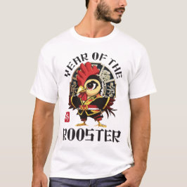 Niedliches asiatisches Rooster Zodiac Lunar Jahr T-Shirt