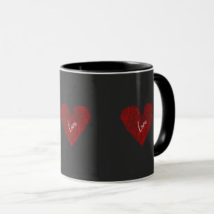 Niedliches ästhetisches "Schreib-Liebe Herz" Valen Tasse