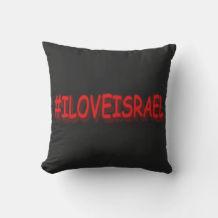 Niedliches Ausdrucksdesign "#ILOVEISRAE". Jetzt ka Kissen
