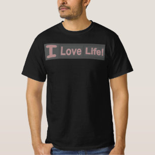 Niedliches Ausdrucksdesign "Liebe Life". Jetzt kau T-Shirt