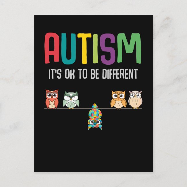Niedliches Autismus Bewusstsein Puzzle Autistische Postkarte (Vorderseite)