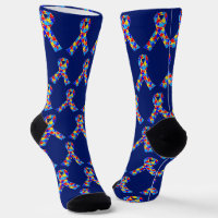 Niedliches Autismus-Bewusstsein Ribbon Royal Blue 