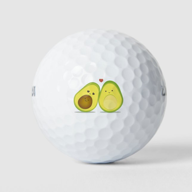 Niedliches Avocado Golfball (Vorderseite)