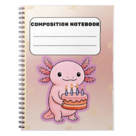 Niedliches Axolotl Birthday Notebook - Fun Gift Notizblock
