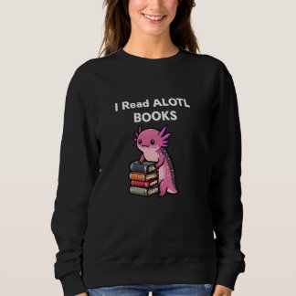 Niedliches Axolotl Book Lover Geschenke Sweatshirt