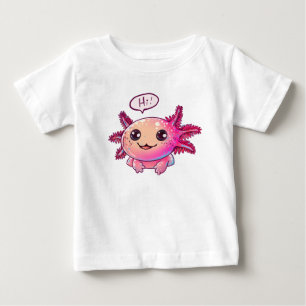 Niedliches Axolotl-Comic im Cartoon-Stil Baby T-shirt