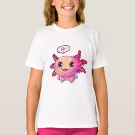 Niedliches Axolotl-Comic im Cartoon-Stil T-Shirt