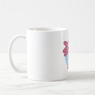 Niedliches Axolotl Eating Popsice Ice Creme Kaffeetasse