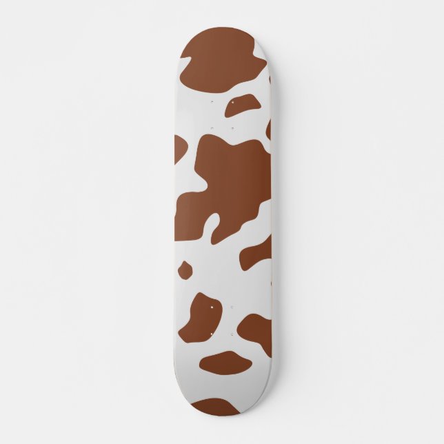 Niedliches Ayrshire Kuh-Muster Skateboard (Vorne)
