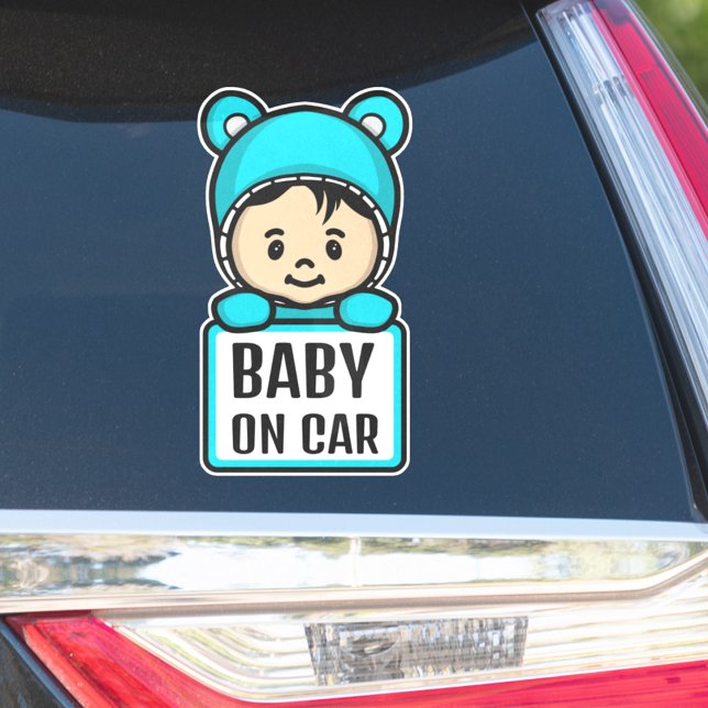 Niedliches Baby an Bord/Baby auf dem Aufkleber (Von Creator hochgeladen)