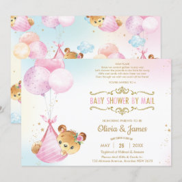 Niedliches Baby Bear Girl Virtual Baby Dusche per  Einladung