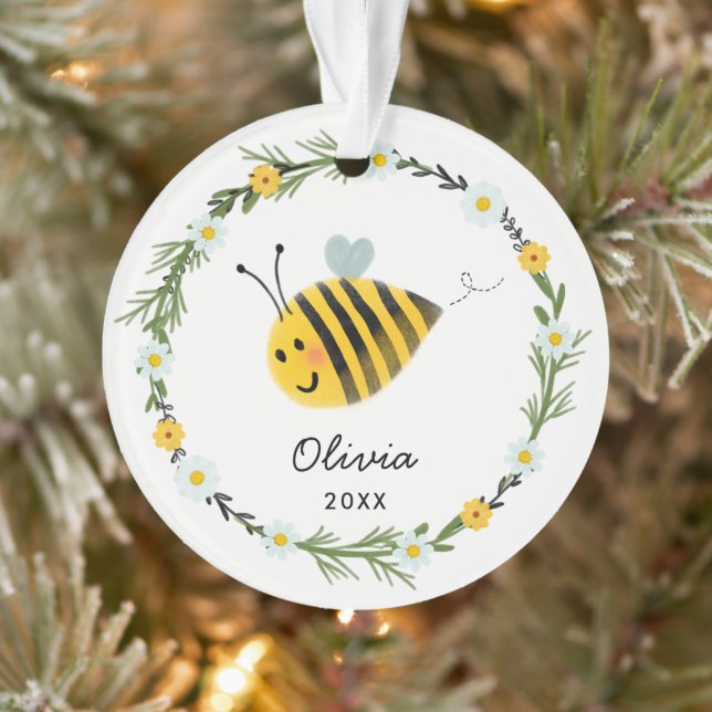 Niedliches Baby Bee Erste Weihnacht Ornament (Baum)