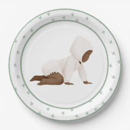 Niedliches Baby Crawling Baby Showpaper Pl Pappteller