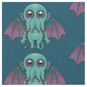 Niedliches Baby-Cthulhu-Monster Stoff