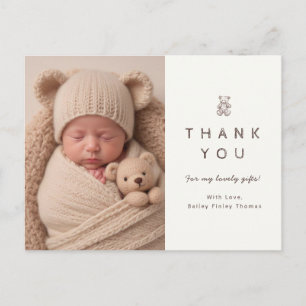 Niedliches Baby Dankeschön-Karte für Geschenke Postkarte