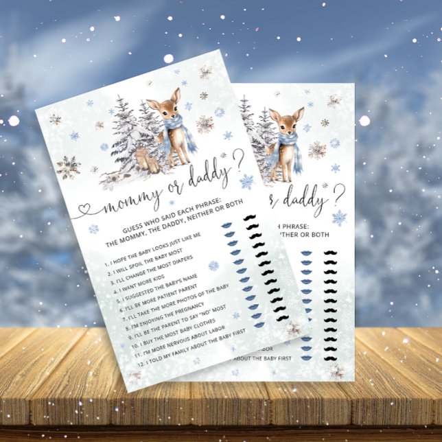 Niedliches Baby Deer Mommy oder Daddy Baby Shower  (Von Creator hochgeladen)