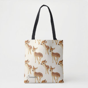 Niedliches Baby Deer Pattern Personalisiert Tasche