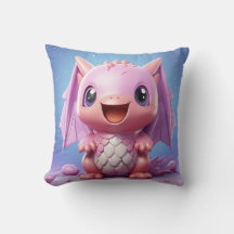 Niedliches Baby Dragon-Wurfkissen