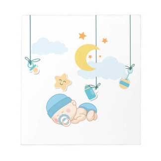 Niedliches Baby Dreaming Notizblock