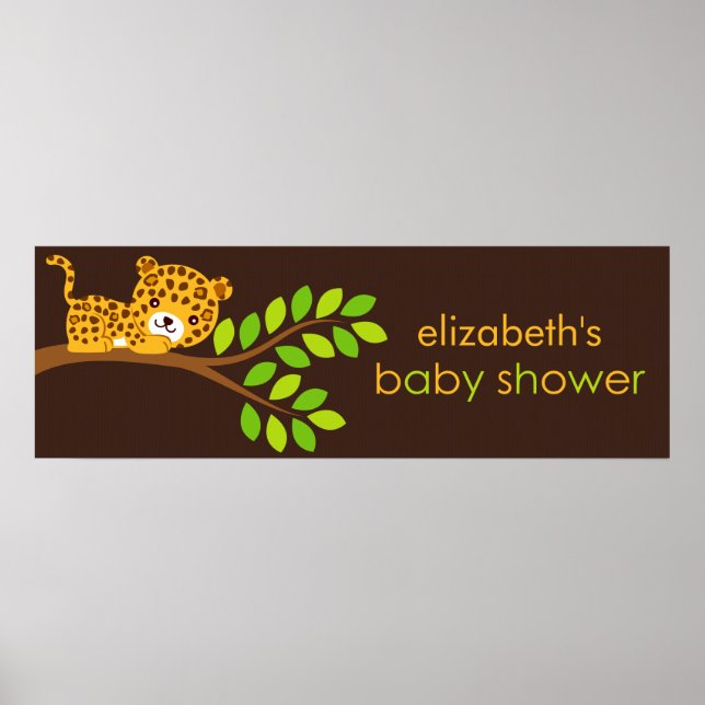 Niedliches Baby-Duschbanner Poster (Vorne)