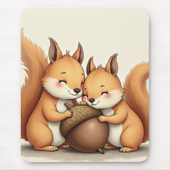 niedliches Baby-Eichhörnchen-Mauspad Mousepad (Vorne)