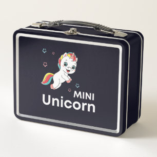 Niedliches Baby Einhorn Moderne Metall Brotdose