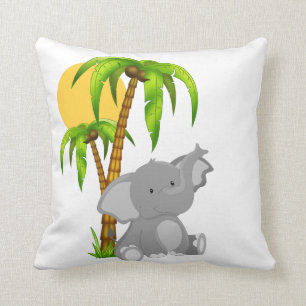 Niedliches Baby-Elefantthrow-Kissen Kissen