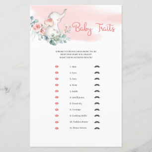 Niedliches Baby Elephant Eucalyptus Baby Tracks