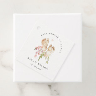 Niedliches Baby Feet Blush Pink Bläschen Girl Baby Geschenkanhänger