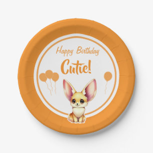 Niedliches Baby Fennec Fox Papierplatte Pappteller