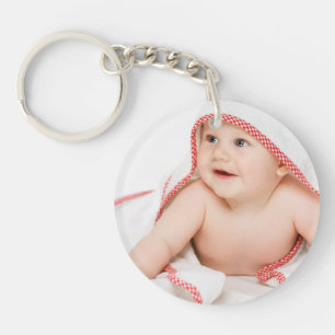 Niedliches Baby Foto Premium Schlüsselanhänger