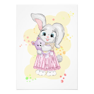 Niedliches Baby Fotodruck