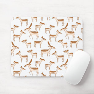 Niedliches Baby-Hirsch und Familie Mousepad