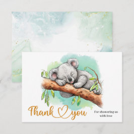 Niedliches Baby koala Dankeskarte Begleitkarte