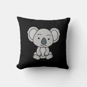 Niedliches Baby Koala mit einem Lächeln im Boden Kissen