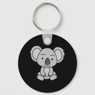 Niedliches Baby Koala mit einem Lächeln im Boden Schlüsselanhänger