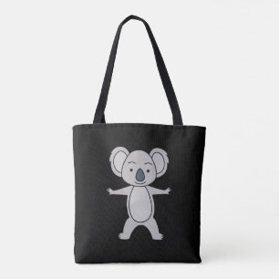 Niedliches Baby Koala mit Lächeln Stehend Tasche