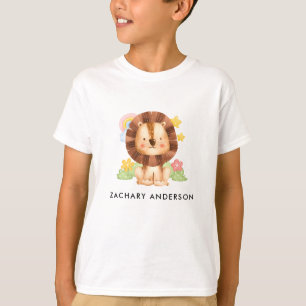 Niedliches Baby Little Lion mit Namen T-Shirt