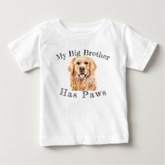 Niedliches Baby, mein großer Bruder hat Pfoten-Arb Baby T-shirt