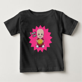 Niedliches Baby mit Fußballspieleroutfit T - Shirt