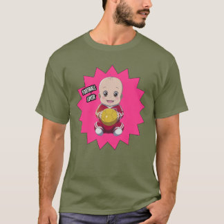 Niedliches Baby mit Fußballspieleroutfit T - Shirt